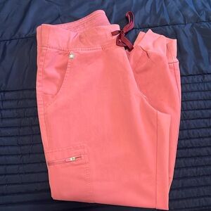 FIGS Dark Pink Zamora Jogger Scrubs Size Medium/Petite